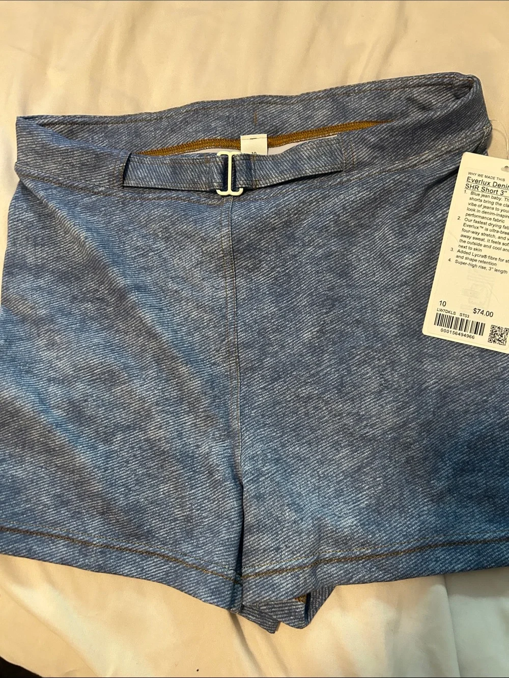Lululemon denim print shorts